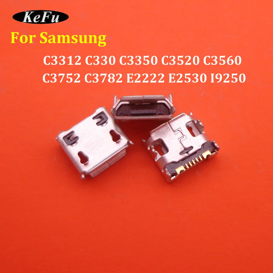10-100 шт. для Samsung C3312 C3330 C3350 C3520 C3560 C3752 C3782 E2530 I9250 Galaxy Nexus Charge разъем micro USB jack