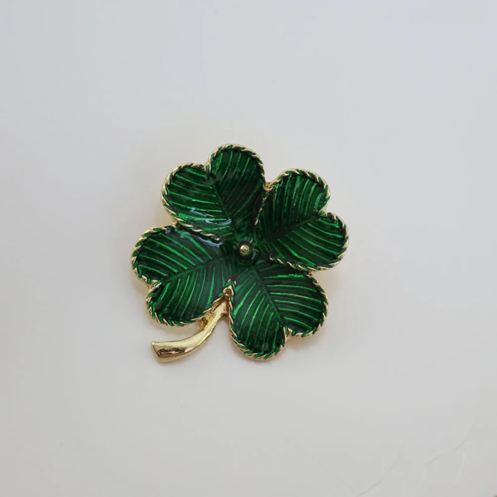 

Pin Brooch Day Leaf Shamrock S Four Patrick Patricks Lapel St Women Green Hat Costume Brooches Enamel Handmade Buttons Gift