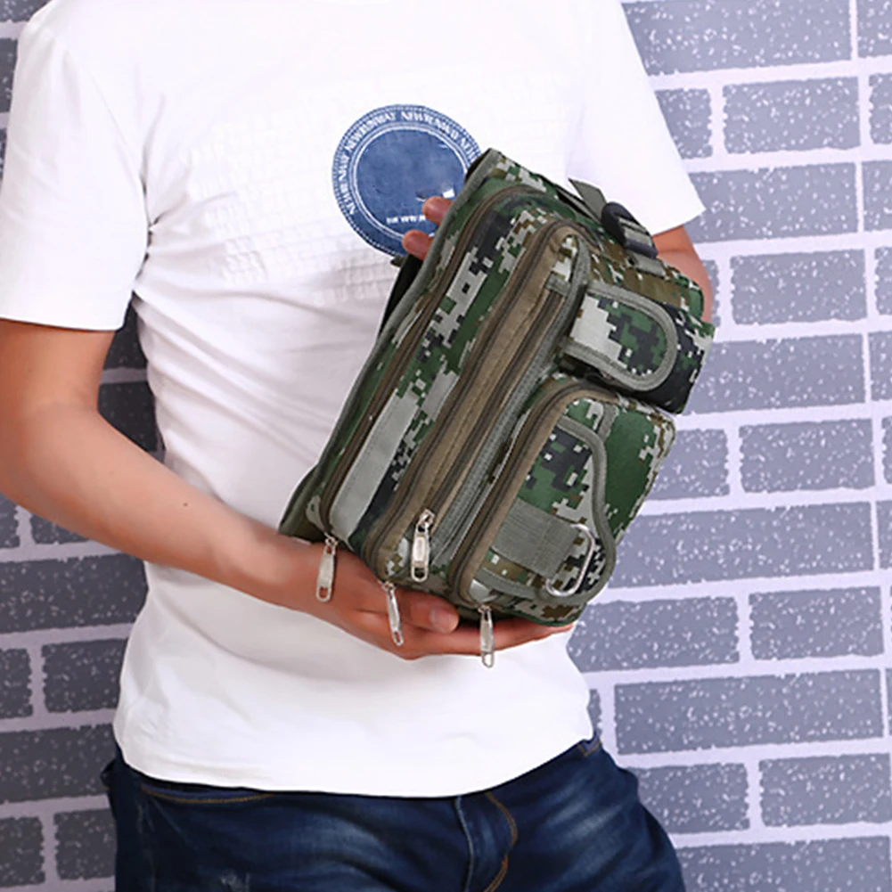 

Fashion Waterproof Pockets Novelty Men Nylon Waist Bag Travel Phone Anti-Theft Organizer Waist Package Dad Bag