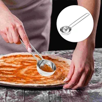 1pc bbq spoon pizza sauce spreading spoon stainless steel spreading spoon for home party