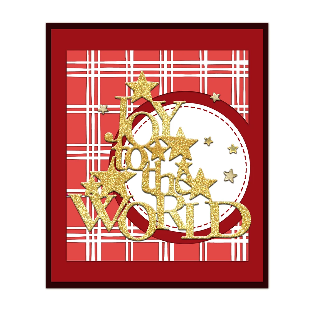 MangoCraft Рождественская серия Вырубные штампы Joy To The World DIY Товары для скрапбукинга