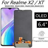 6 4 oled for realme x2 rmx1992 rmx1993 lcd display touch screen assembly replacement for realme xt rmx1921 lcd display