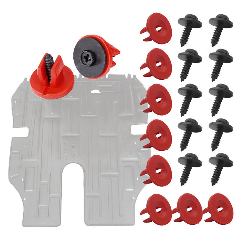 

20pcs/set Metal Fender 6*16mm Screw J32+ Car Applicable Round Head Nail Light Buckle K28 Red 20pcs For Volvo For Ford For Mondeo