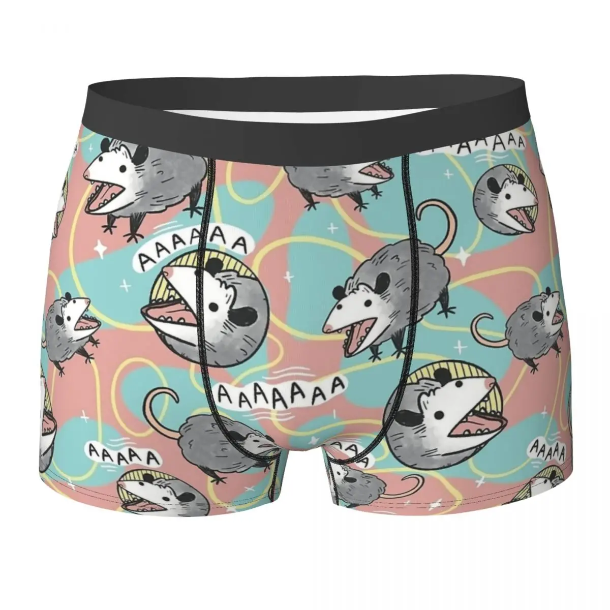 

Opossum Screm Possum AAAA Man Underwear Boxer Briefs Shorts Panties Sexy Polyester Underpants for Male Plus Size
