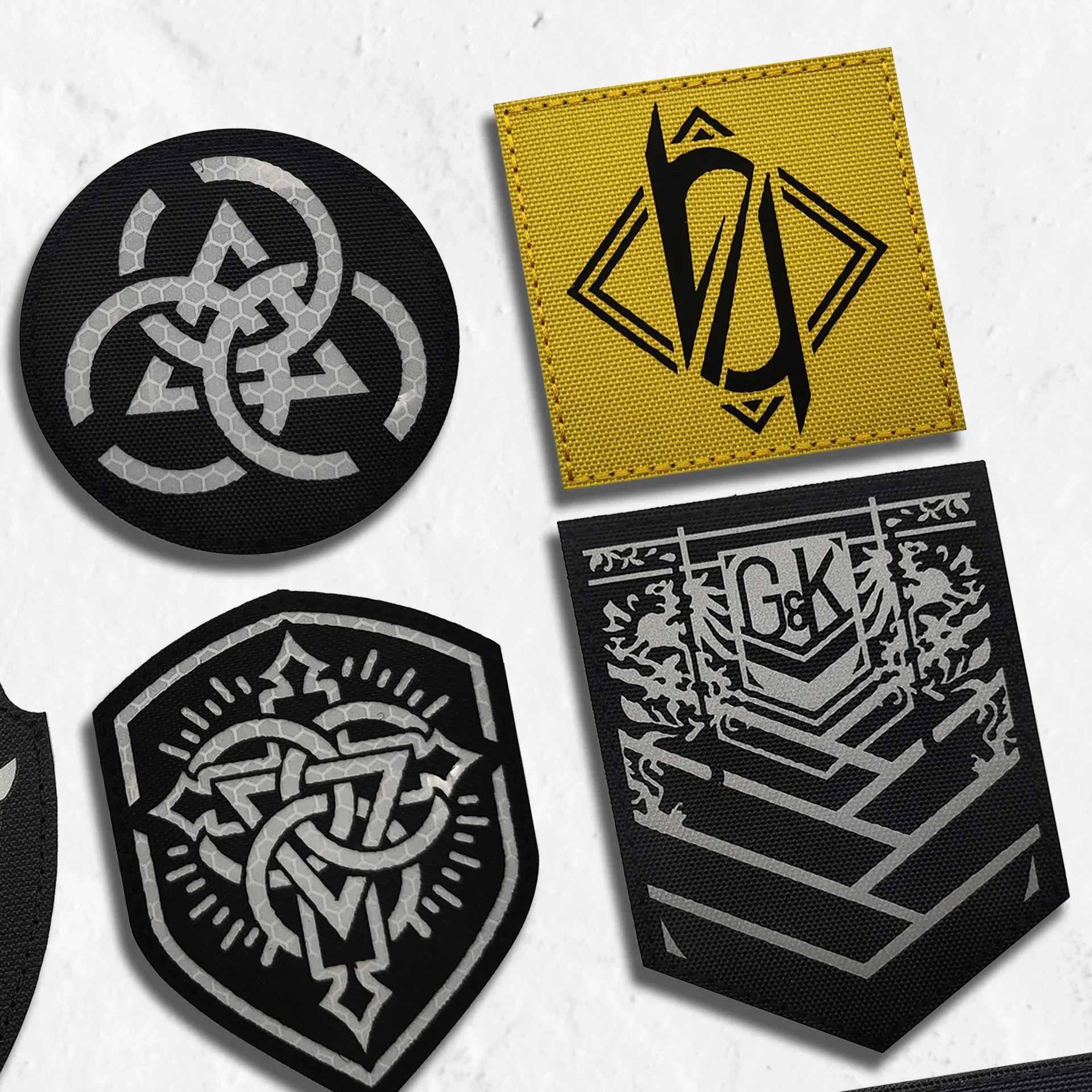 Синие архивные нашивки нейлоновая светоотражающая тактическая повязка на руку