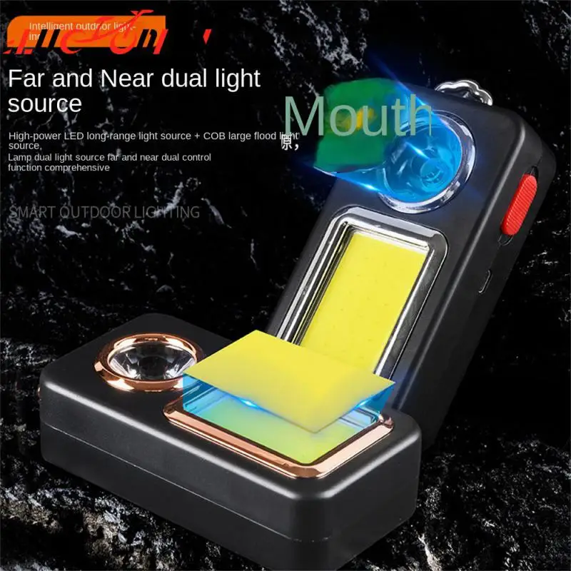 

Multi-function Flashlight Portable Camping Light Large-capacity Dual-light Solar Work Light Camping Equipment Usb Rechargeable