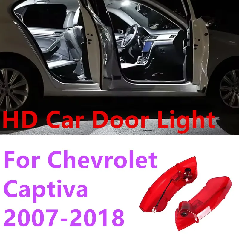 Фото 2 шт. для Chevrolet Captiva 2007-2013 2014 2015 2016 2017 2018: автомобильный светодиодный проектор логотипа, лазерная подсветка дверей, лампа-проектор «призрачный логотип» №1