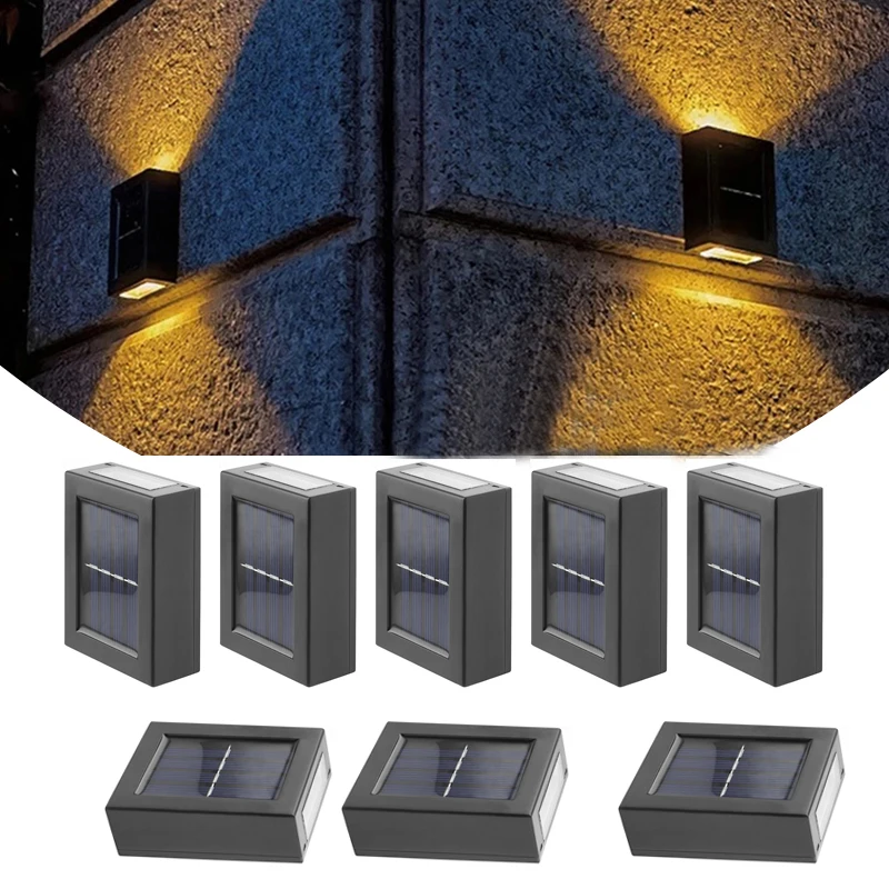 Smart Solar LED Outdoor Lights IP65 Waterproof Garden Decor Lamp for Balcony Courtyard Street Wall Light Garden Outdoor Lighting