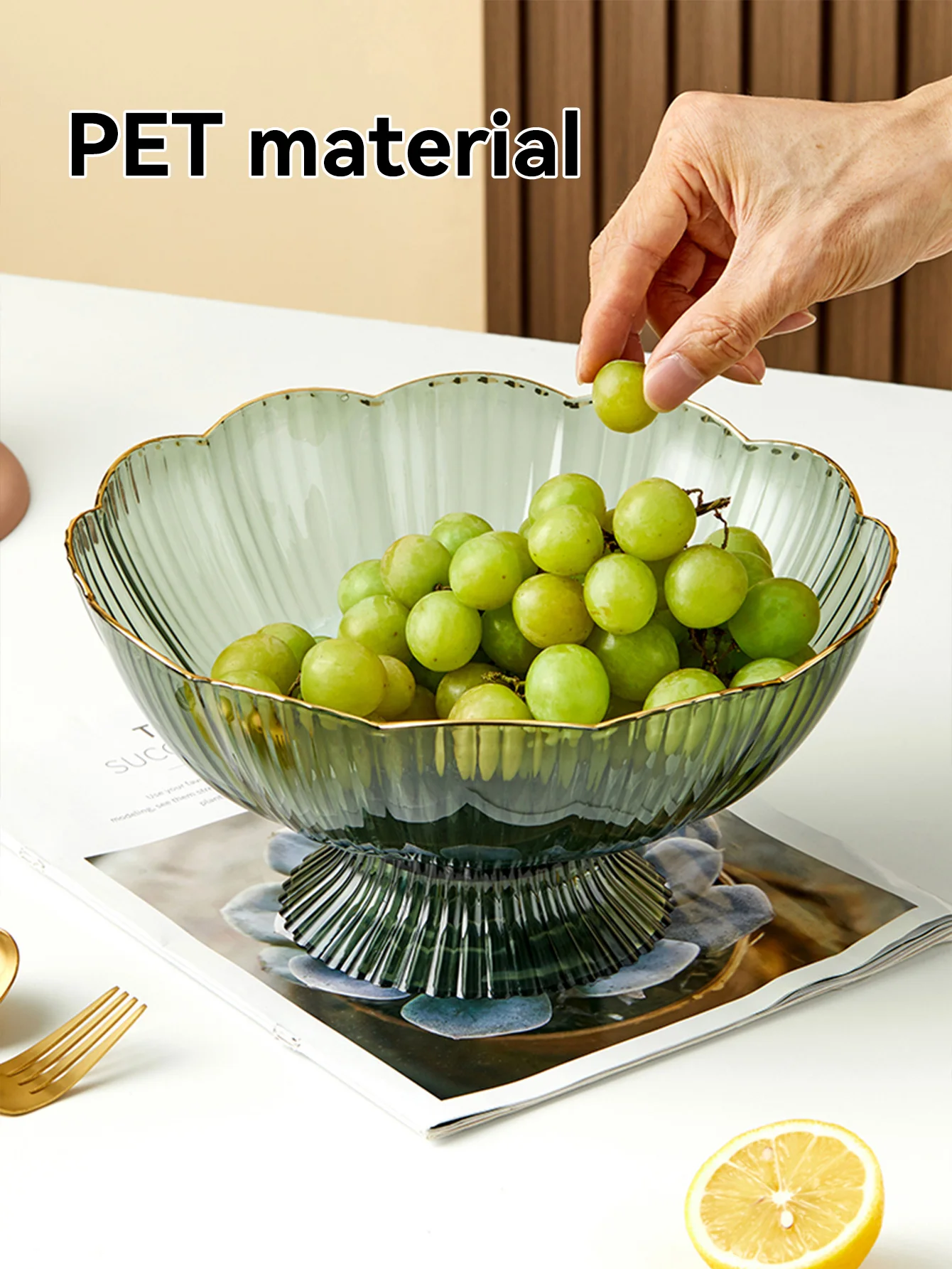 WORTHBUY Многофункциональная Тарелка Для Фруктов С Сушильной Основой Прозрачная