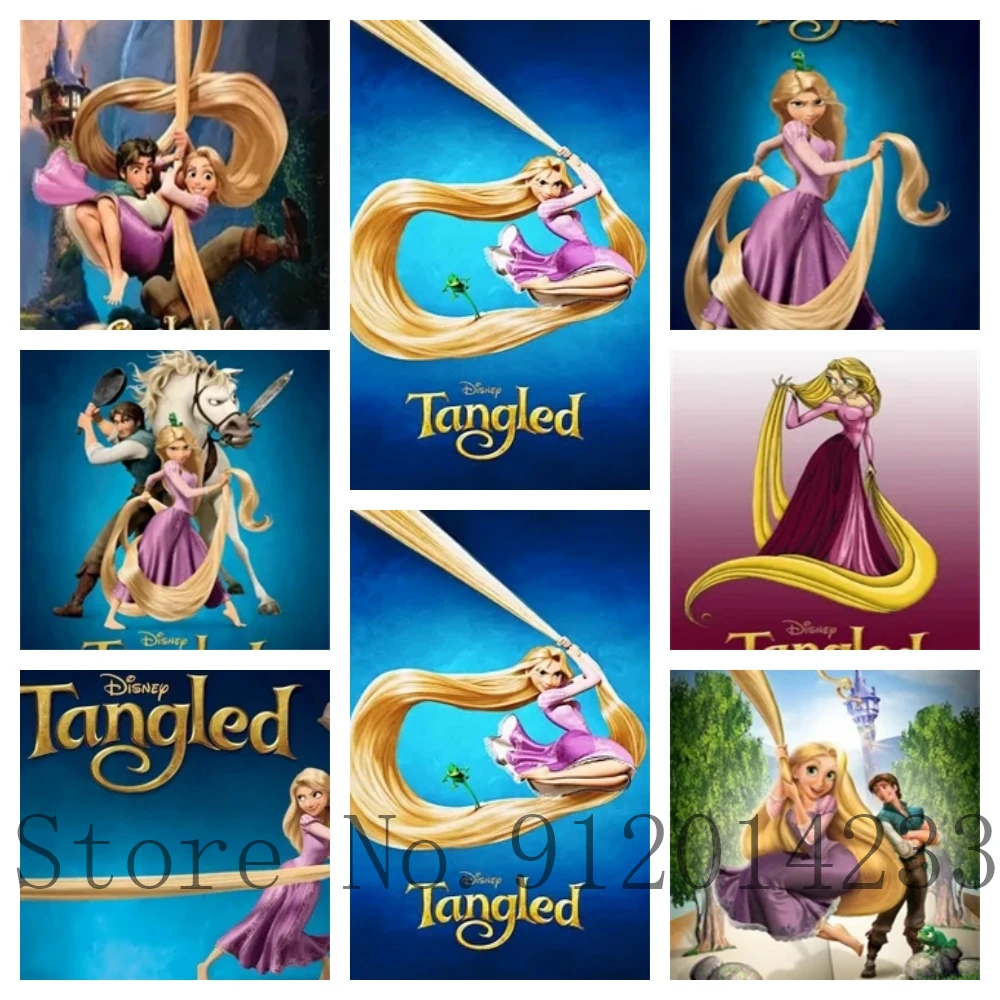 

Disney 5D Diy Rapunzel Princess Diamond Painting Cartoon Movies Character Full Drill Embroidery Mosaic Cross Stitch Home Decor