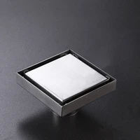 square floor drains invisible anti odor shower drain stainless steel waste filter drainage for bathroom kitchen toilet 1015cm