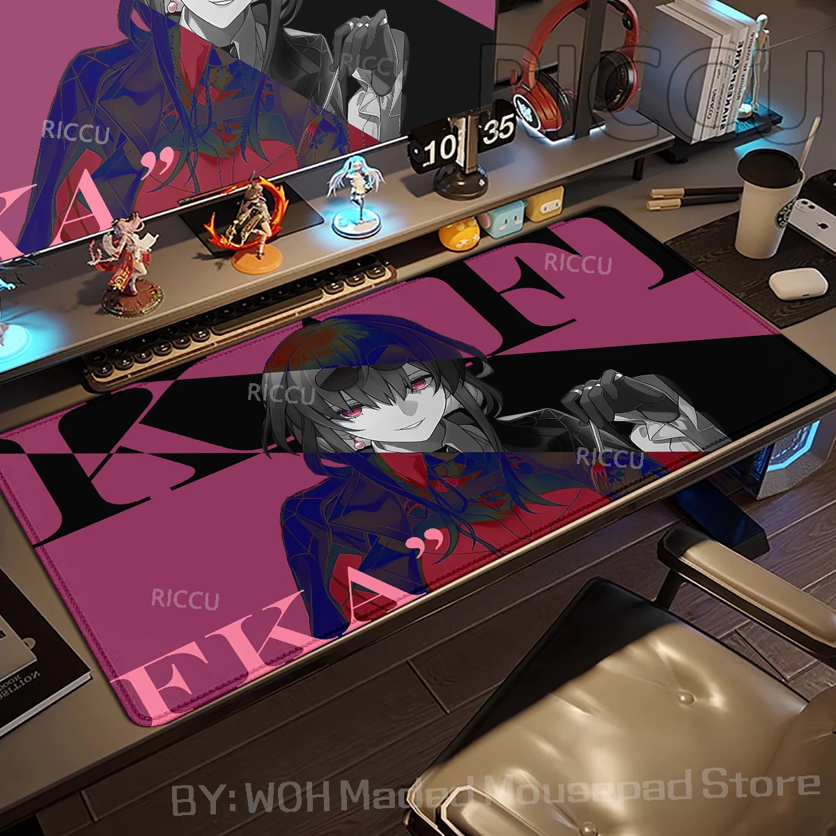 Коврик для мыши Riccu Honkai Star Rail Sunday Wolf Kafka