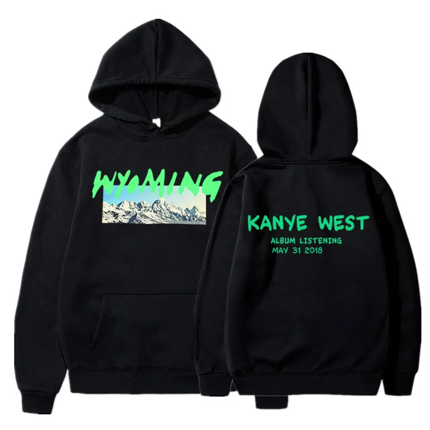 Толстовка с капюшоном Kanye West Ye в стиле 90-х винтажные пуловеры хип-хоп двусторонней