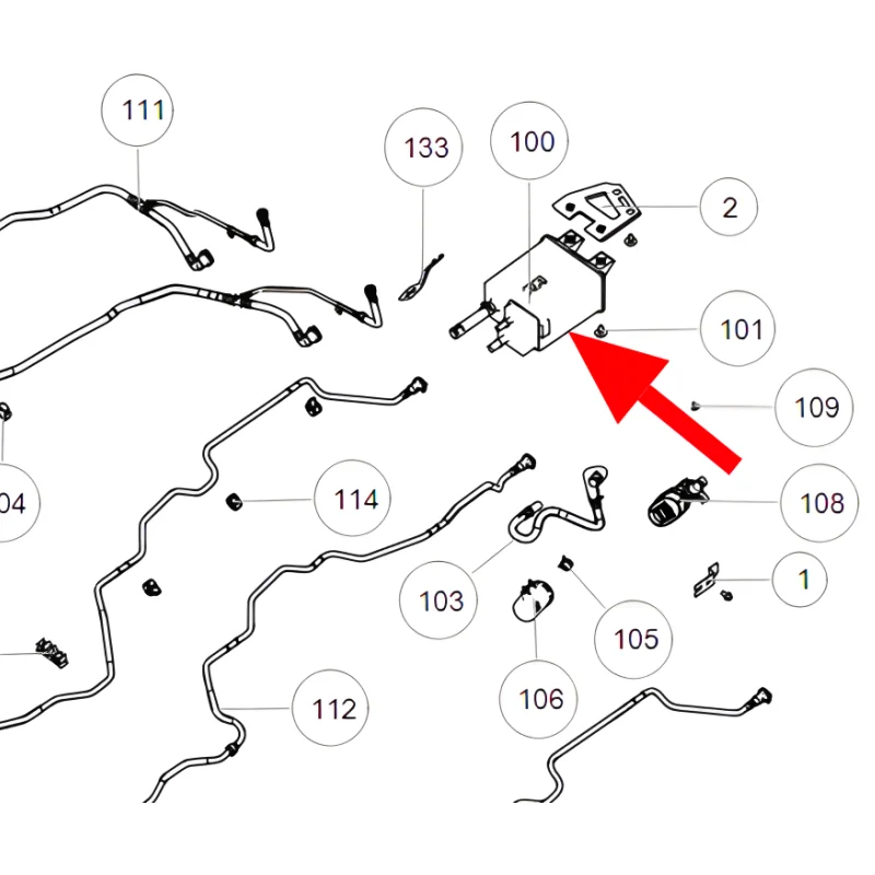 Углеродный фильтр топливный баллон-поглотитель пара собранный для бака 300 2023-