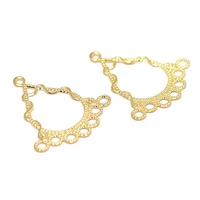 brass earring connectorbrass teardrop shaped earring charms7 holes jewelry supplies28 2x25 6mm 20pcs