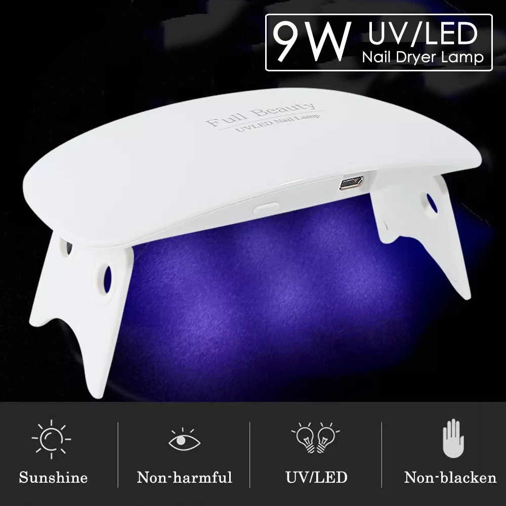 

UV LED Lamp Mini Fast Nail Dryer Micro USB Light Portable Machine for Manicure Gel Polish Glue Nail Art Equipment Tool LY1016
