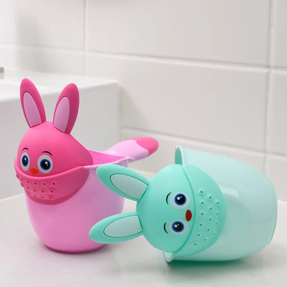

Infant Child Shower Shampoo Cup Baby Cartoon Newborn Shower Cup Baby Shower Spoons Washing Hair Bathing Cup Kids Bath Tool