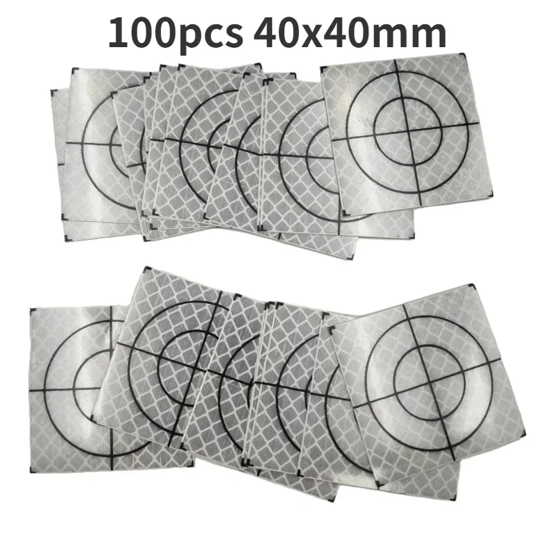 

100 шт. размер 20/30/40/50/60 мм отражатель для тахеометра Leica Survey Geography белый целевой лист светоотражающая наклейка