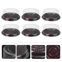 10pcs 8 inch transparent plastic cake pastries box cupcake muffin dome holders cases boxes cups