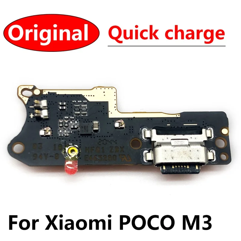 

100% Оригинальный Новый USB-порт для зарядки Микрофон док-станция разъем гибкий кабель для Xiaomi Poco M3 запасные части
