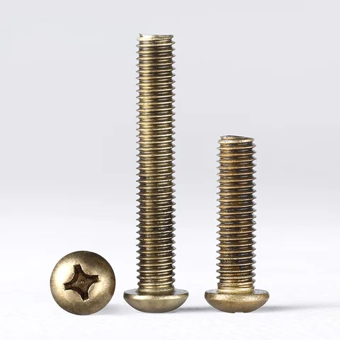Латунные винты с круглой головкой M2 M2.5 M3 M4 M5 M6