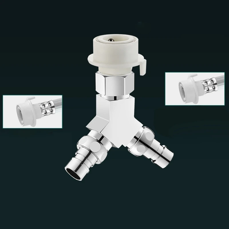 Латунный трехходовой водоотводчик с 1 входным и 2 выходными разъемами Управление