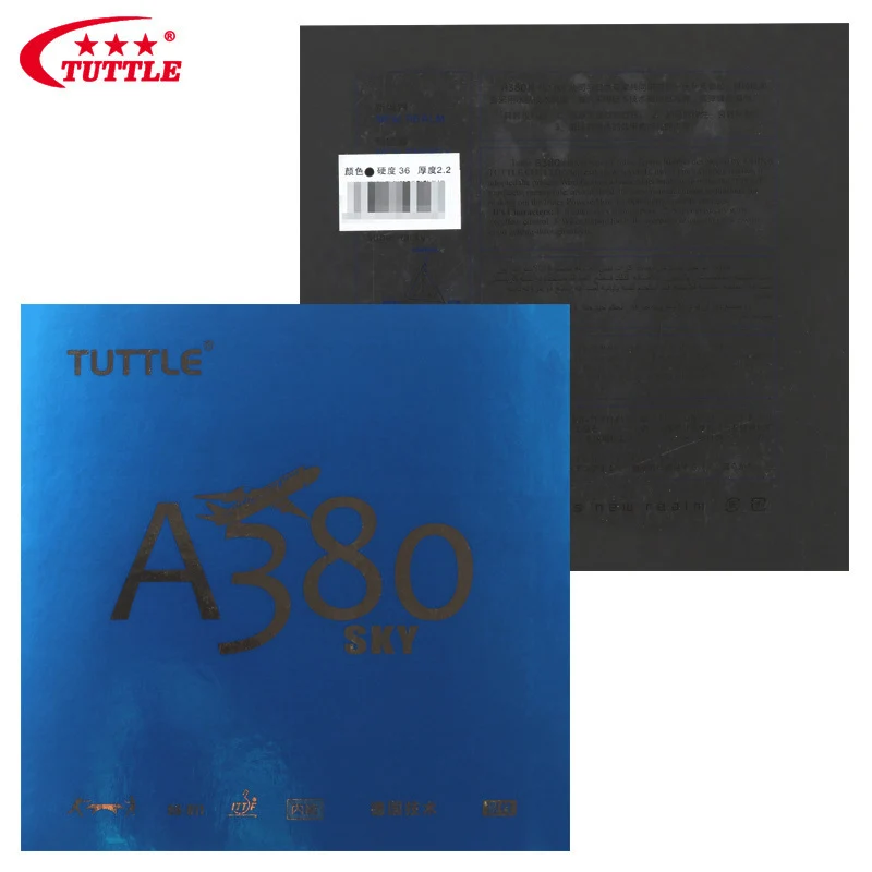 

TUTTLE A380 SKY Table Tennis Rubber 96-011 ITTF Approved Pimples In 2.2mm Thickness Sponge Fast Attack Ping Pong Blade Cover