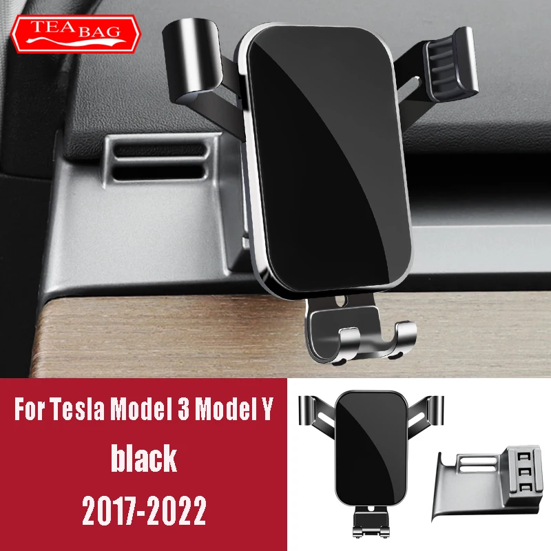 Adjustment Car Phone Holder For Tesla Model 3 Model Y 2017-2022 Model S Model X 2014-2021 Air Vent Mount Bracket Snap-type LHD