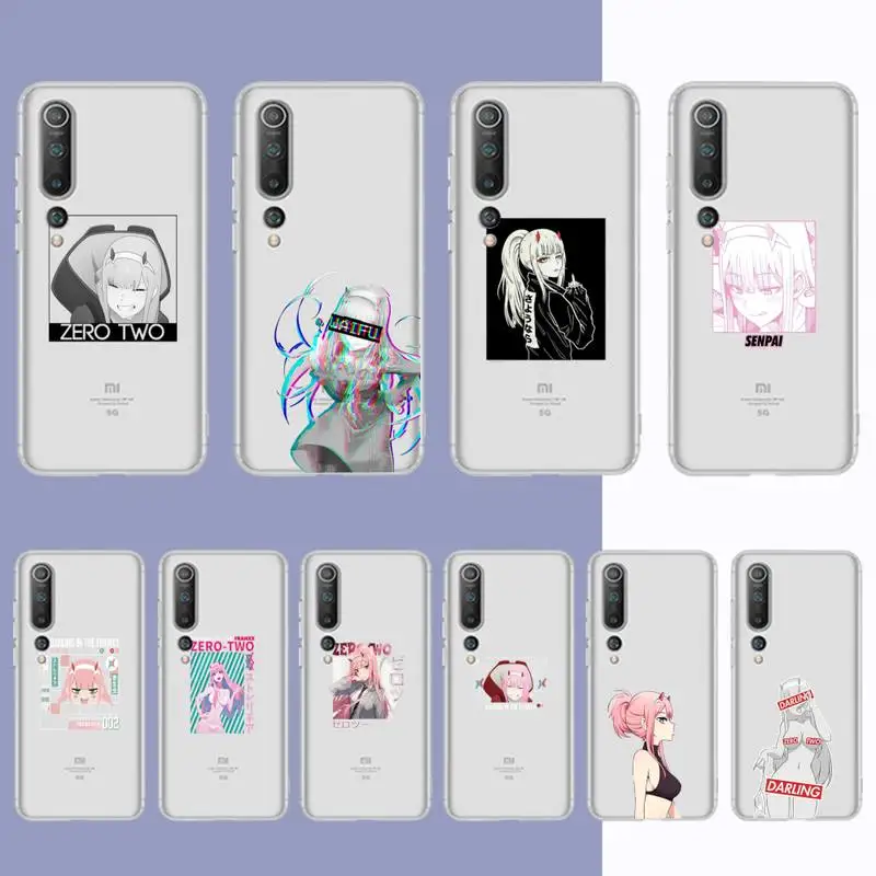 

Yinuoda Zero Two Darling in the FranXX Anime Phone Case For Redmi Note 5 7 8 9 10 A K20 pro max lite for Xiaomi 10pro 10T