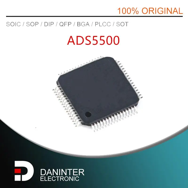 ADS5500 ADS5500IPAP ADS5500I новый импорт HTQFP64 2 шт./лот