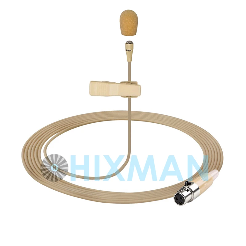 HIXMAN LB1-VP UniDirectional Lav Lavalier Lapel Condenser Microphone For Vocopro BP1 GTD Audio Wireless Transmitter System |