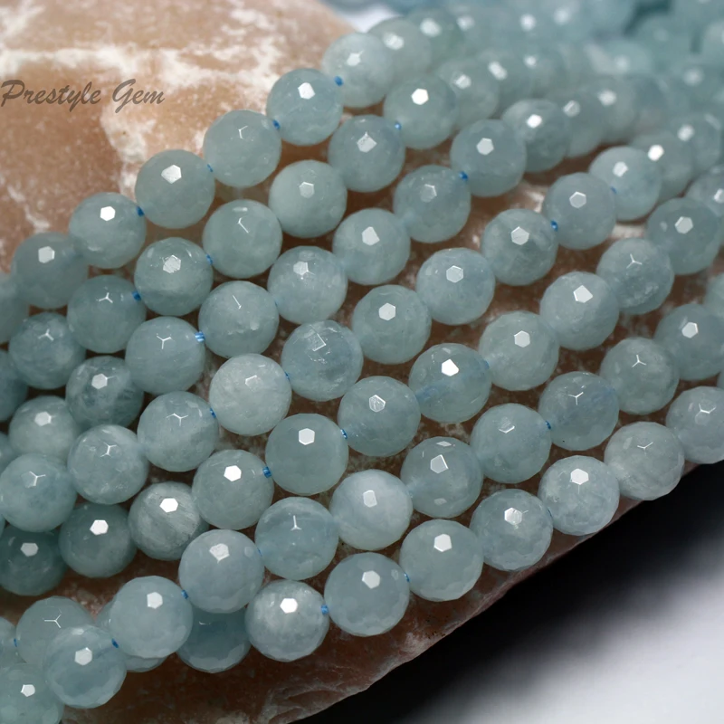 Meihan оптовая продажа (1 нить/комплект) 8 мм бразильские натуральные аквамариновые