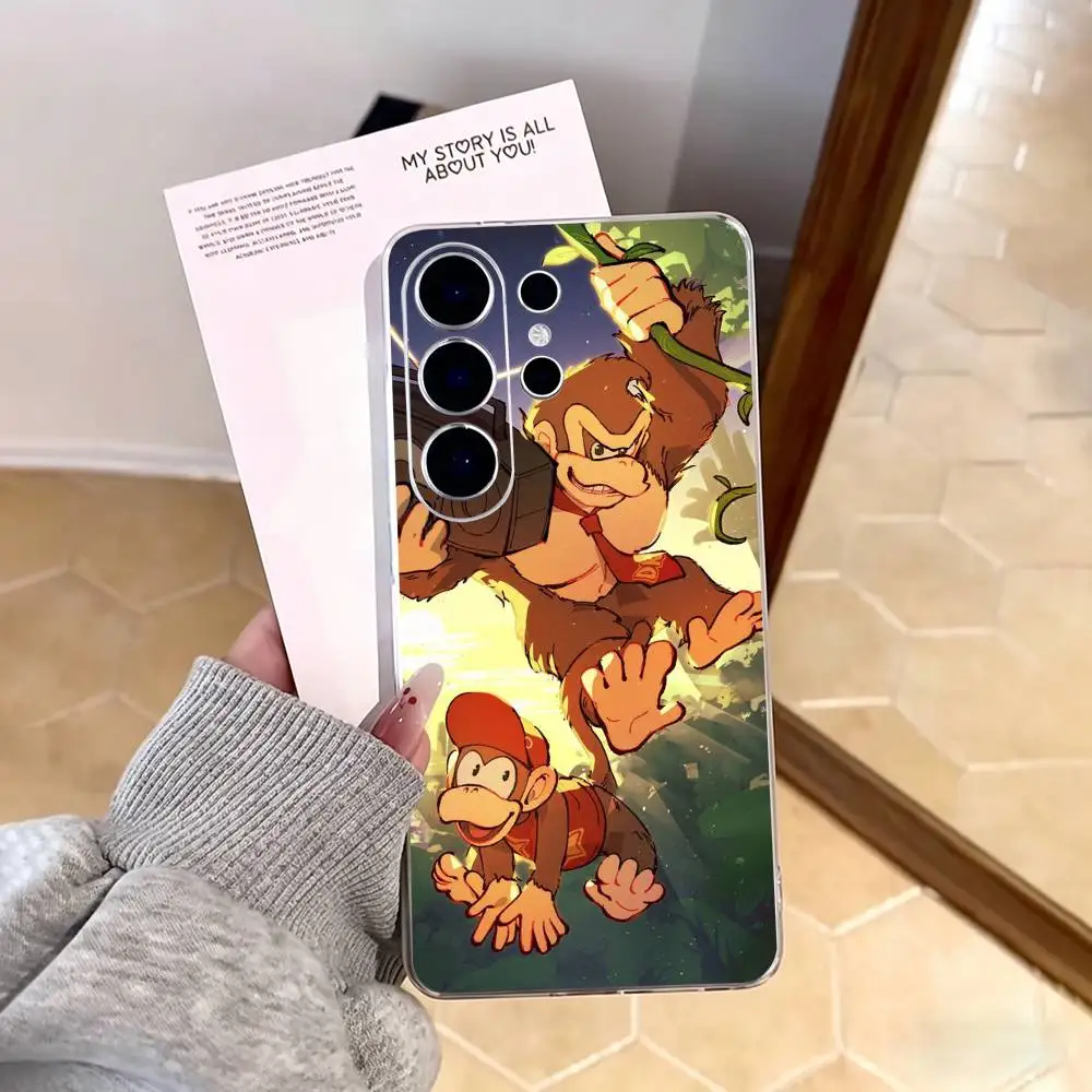 Фото Прозрачный чехол для телефона Game D-Donkey Kong для Samsung S25, S24, S21, S22, S23, S30, Ultra, S20, Plus, FE, Note, 10, 9, 5G №5