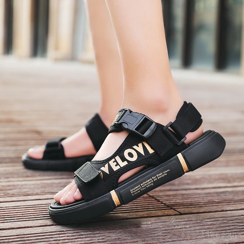 Fashion Comfortable men's sandals Sport Adjustable Strap Summer Walking Hiking Sandals, Teenagers Open-Toe Sandals for men