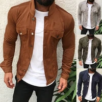 high quality 2022 europe and america new hot sale slim fit multi button tooling pocket mens casual jacket