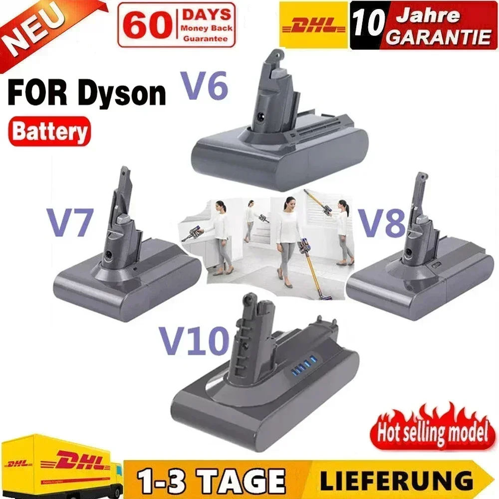 Сменный аккумулятор для пылесоса Dyson V6 V7 V8 V10 Series SV12 DC62 SV03 SV05 SV10 SV11 sv10