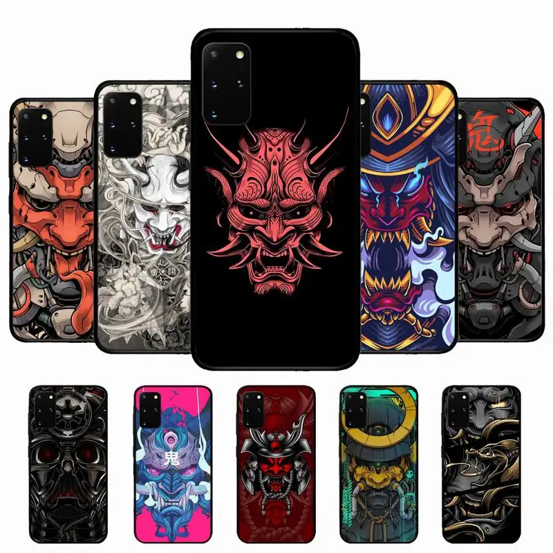 

Samurai Oni Mask Phone Case for Samsung S10 21 20 9 8 plus lite S20 UlTRA 7edge