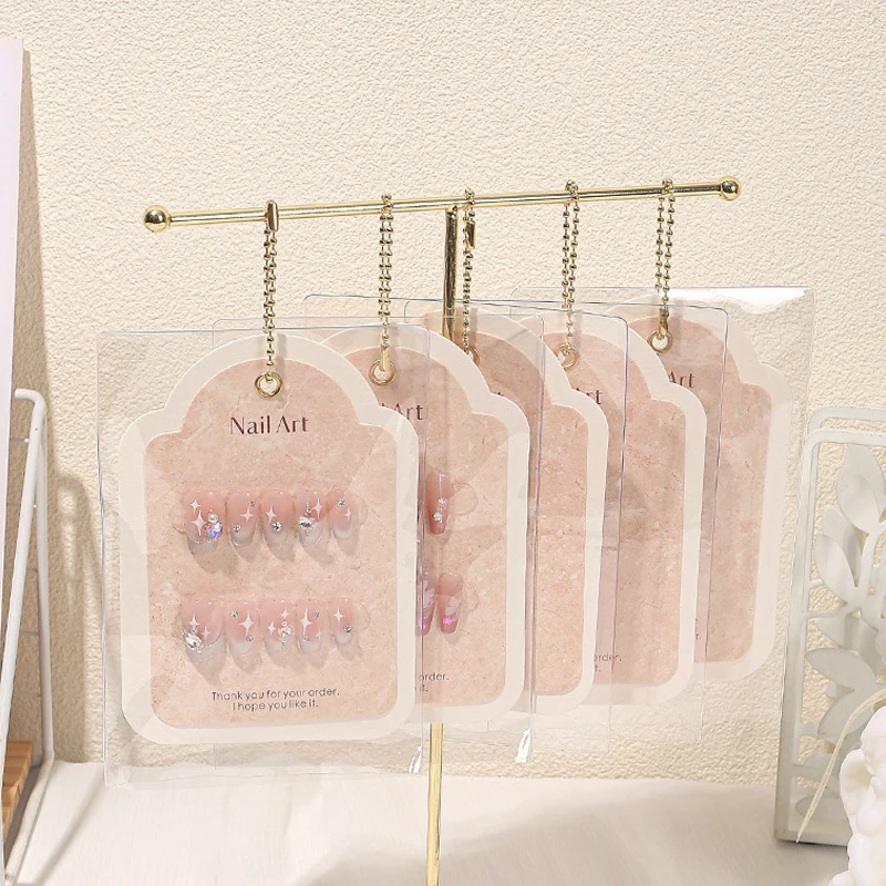 T-образная подставка для искусственного дизайна ногтей с цветной карточкой