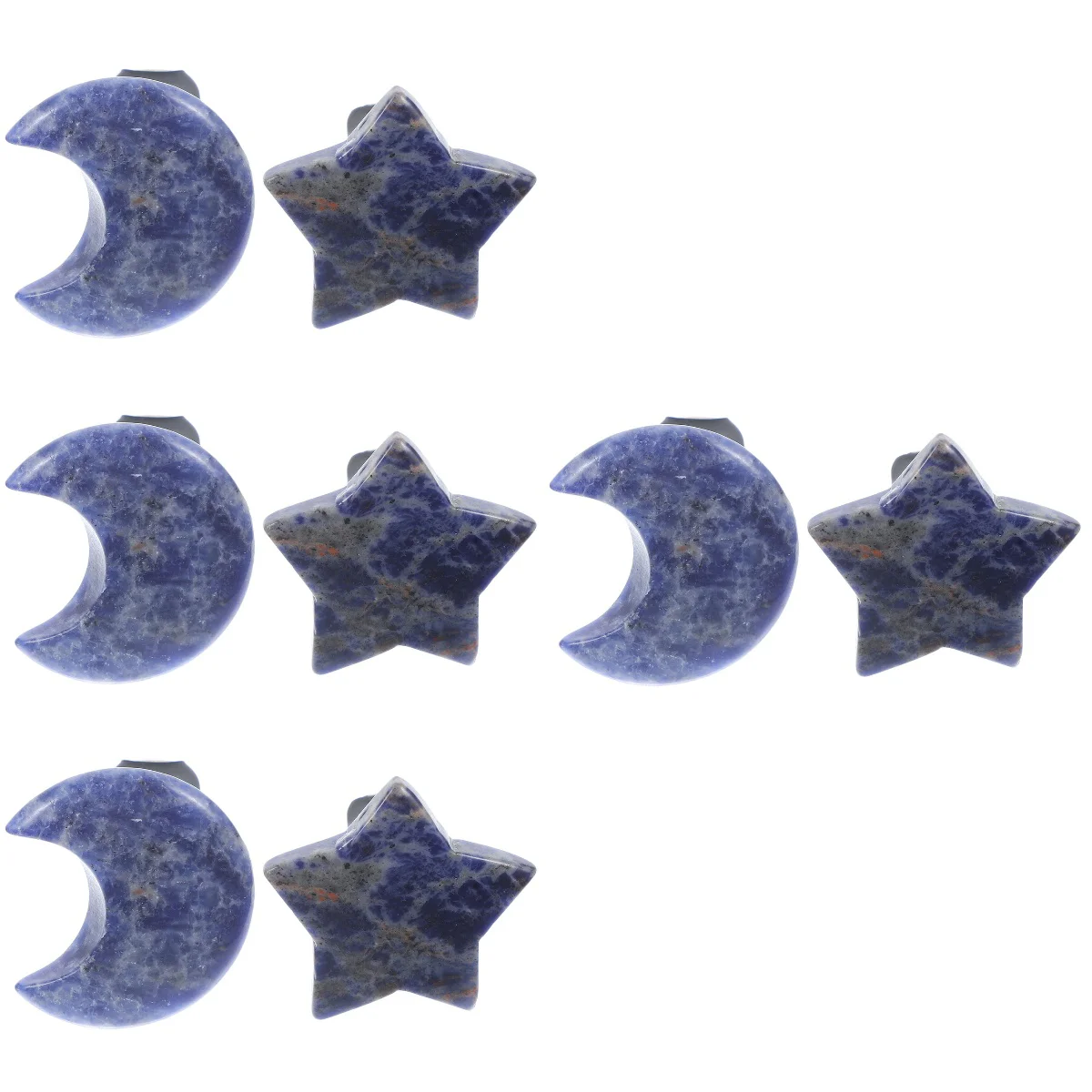 

8 pcs Car Air Freshener Clips Air Vent Crystal Clips Vent Moon Star Decoration