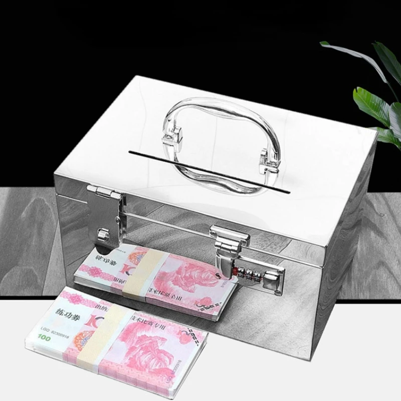 

Stainless Steel Money Box Storage Adult Kids Creative Hidden Safe Secret Coin Piggy Bank Paper Money Tirelire Home Decoration 60