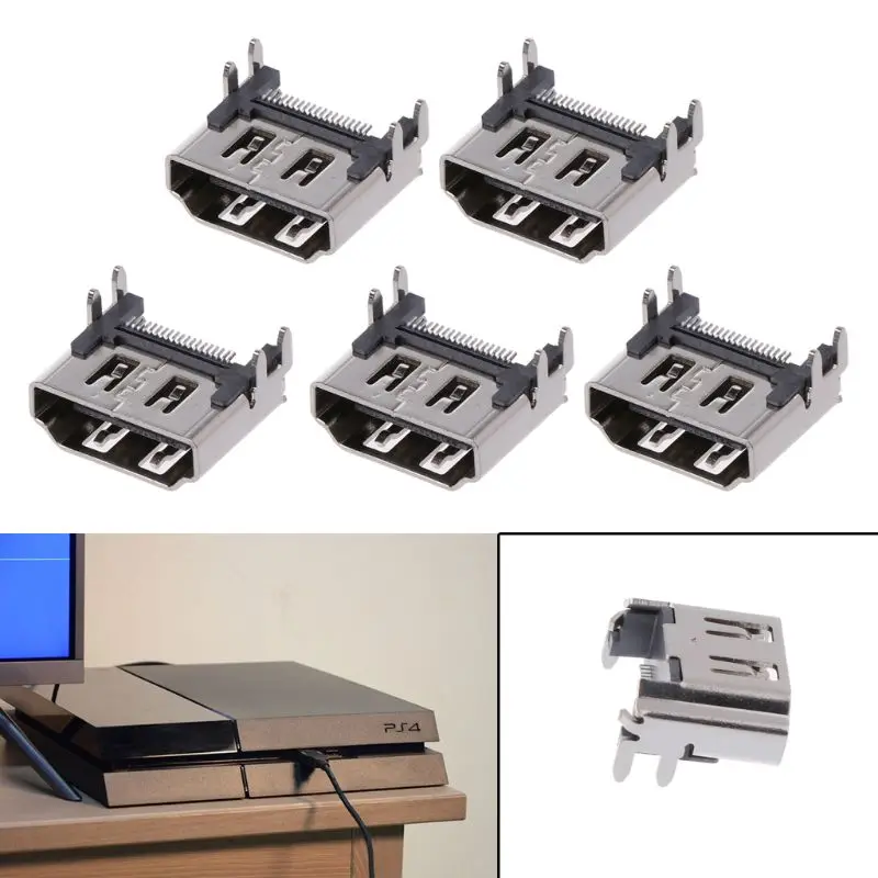 

5x Port Socket Jack Connector Fits for Console Spare Port Drop Shipping