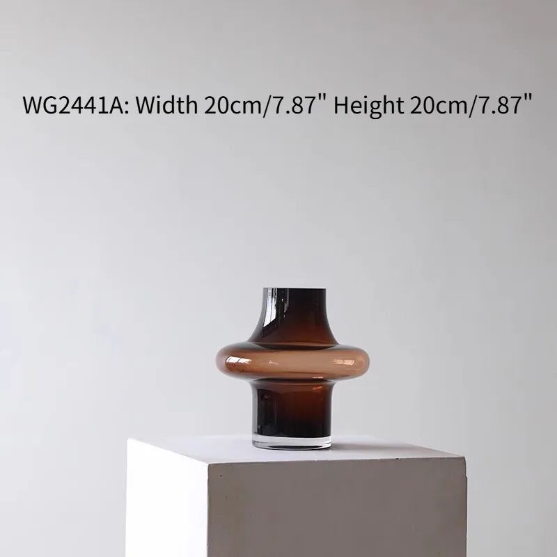 

Кофейно-цветные стеклянные вазы WG2441A/WG2442A