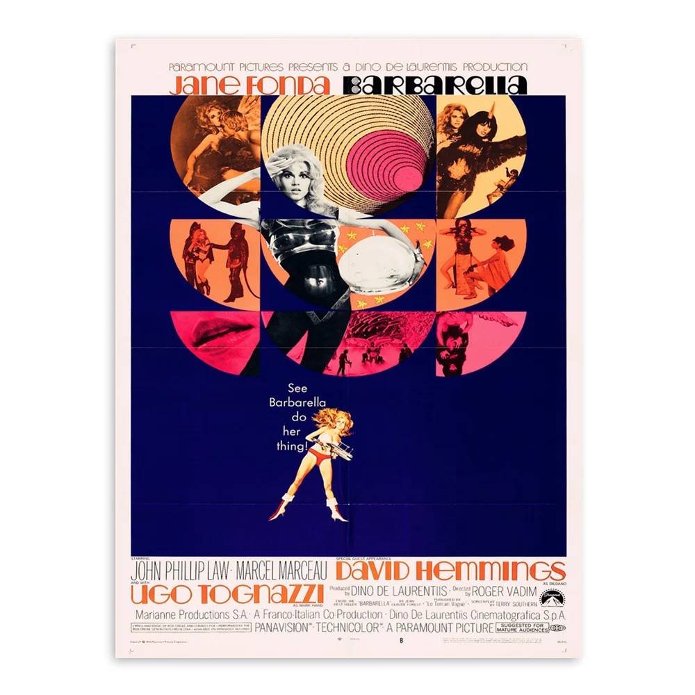 Винтажная искусственная фотография Barbarella картина маслом на холсте Настенная