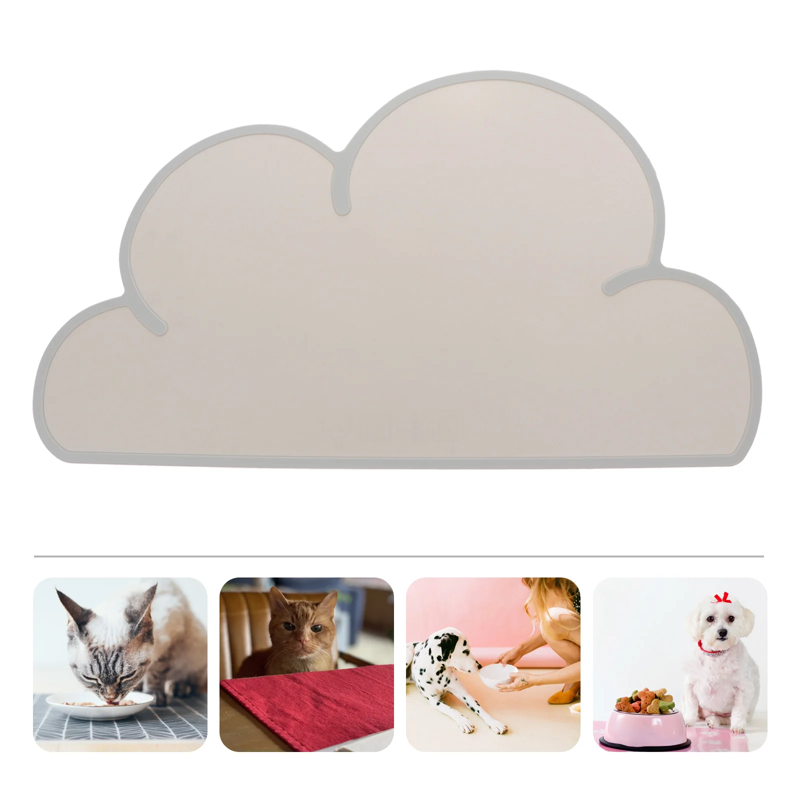 

Mat Dog Cat Placemat Bowl Pet Tray Silicone Feeding Pad Feeder Anti Water Table Trapping Litter Dinner Eating Dish Kitten