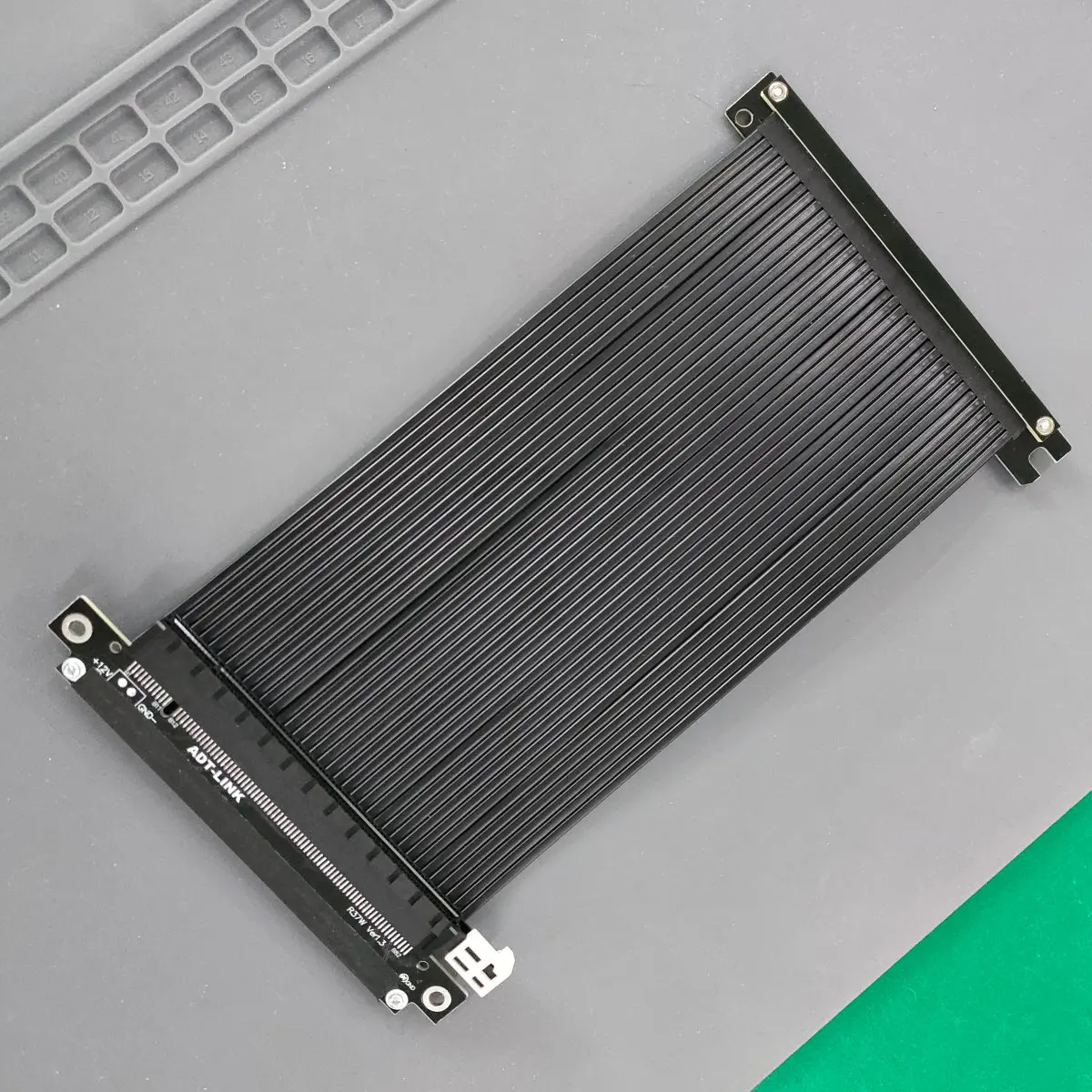 Серебристый белый обратный PCIE 4 0 3 кабель подъемника PCI-E X16 до 16X графическая карта