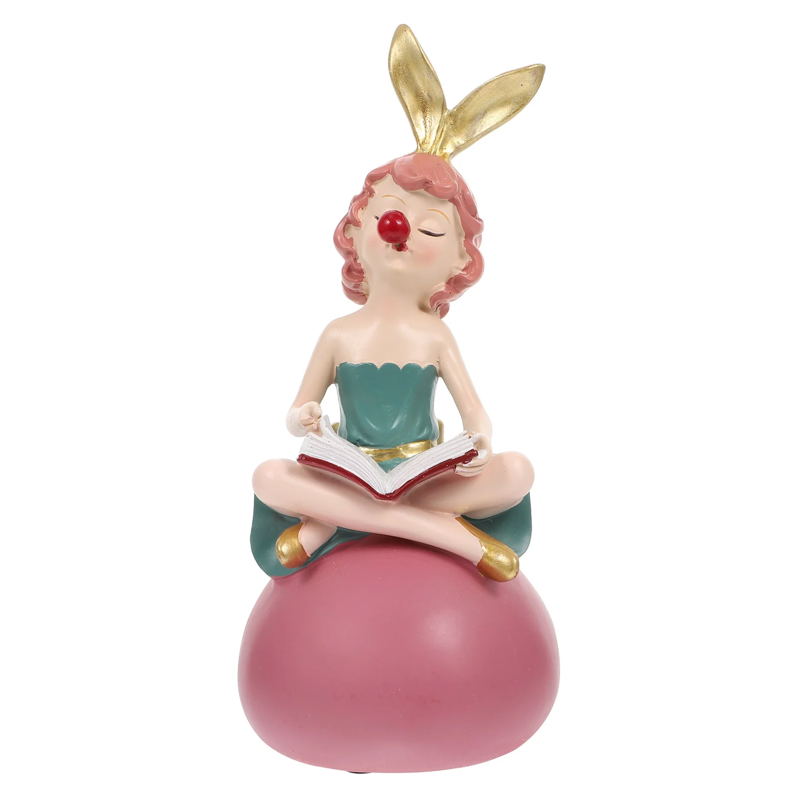 

Exquisite Resin Girl Ornament Resin Craft Ornament Adorable Girl Figurine Decor