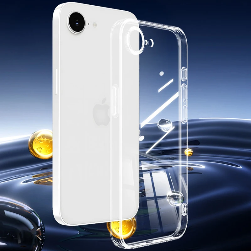 Ультратонкий прозрачный силиконовый чехол для iPhone 17E 16E, мягкая прозрачная задняя крышка из ТПУ для iPhone 17e, чехол-накладка Coque Capa (art.: 3920d981fd8af) - 3920d981fd8af