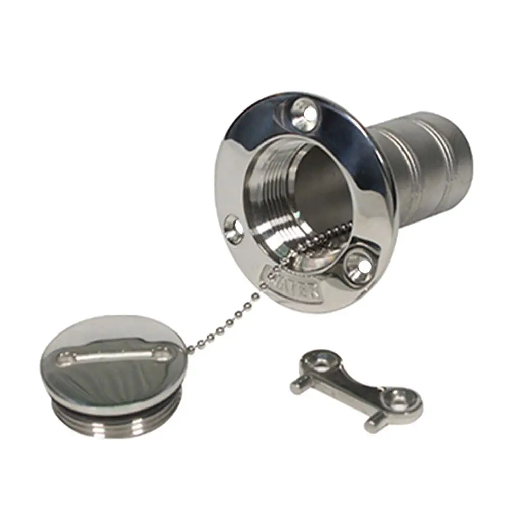 

Durable Stainless Steel Yacht RV Motorhome Deck Water Oil Inlet,38mm