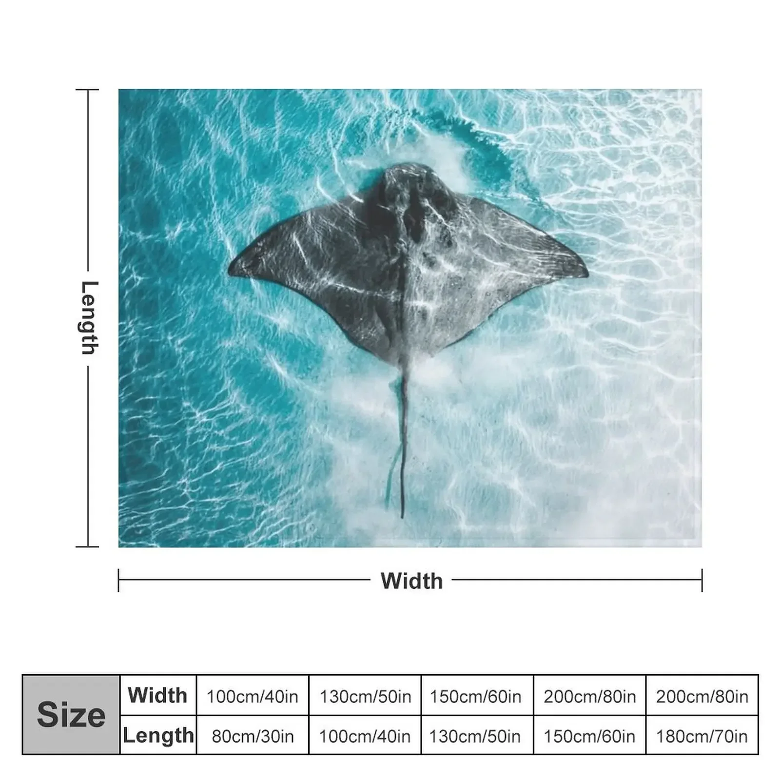Пушистое одеяло Stingray