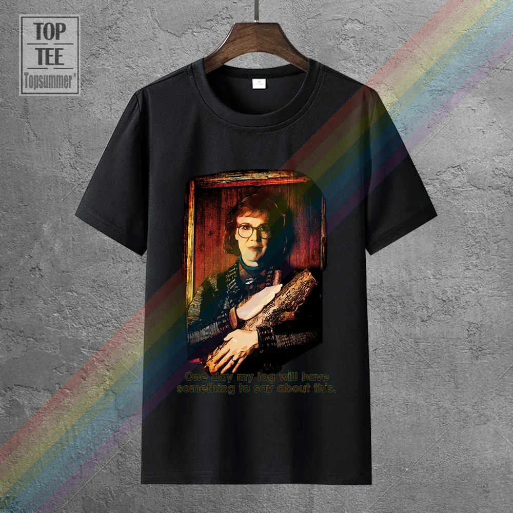 

Женская футболка Твин Пикс-бревна, забавная ужасная футболка с черепом, Корейская одежда, элегантные футболки, ретро Готическая футболка